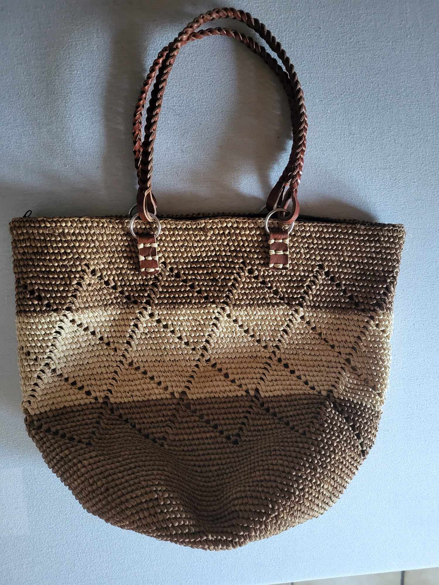 Sac crochet en raphia